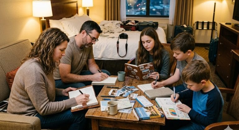 How to Build a Travel Journal Routine While Traveling with Kids